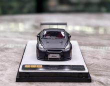 Load image into Gallery viewer, PGM 1:64 Black GTR R35 Rocket Bunny Engine Sports Model Diecast Metal Car New Collection