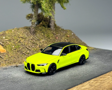 Load image into Gallery viewer, AR 1:64 Yellow M3 G80 Sedan Sports Model Diecast Metal Car New Collection