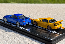 Load image into Gallery viewer, 1:64 JDM Comic Initial D RX7 FD GTR R34 Sports Model Diecast Metal Car New