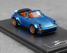 Load image into Gallery viewer, RM 1:64 Blue Singer 930 Turbo Study Convertible Model Diecast Metal Car New Collection