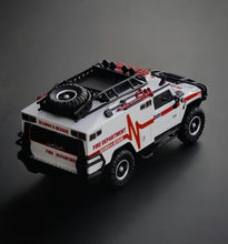 Load image into Gallery viewer, MK 1:64 White H2 Fire Dep. Rescue Vehicle ORV Model Diecast Metal Car New Collection