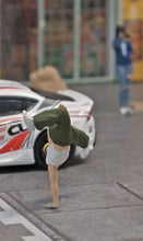 Load image into Gallery viewer, 1:64 Painted Figure Mini Model Miniature Car Scenes Resin B Hip Hop Breaking Boy