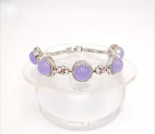 Load image into Gallery viewer, Nature Jade Beaded Bracelet Jewelry Blessing Lucky Fortune Gift For Her Purple v