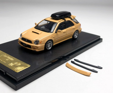 Load image into Gallery viewer, 1:64 Furuya HEC Yellow Impreza WRX STI VII 7 Wagon Model Diecast Metal Car