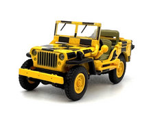 Load image into Gallery viewer, 1:76 Yellow Willys MB RAAF Reconnaissance Vehicle Model Diecast Metal Car New Collection