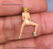 Load image into Gallery viewer, 1:64 Painted Figure Mini Model Miniature Resin Diorama Sand Sexy Girl Lady
