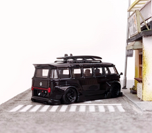 Load image into Gallery viewer, LF 1:64 Black VW T1 Van Camper RWB Kombi Sports Model Diecast Metal Car New