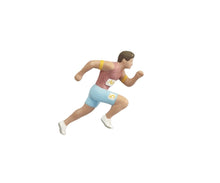 Load image into Gallery viewer, 1:64 Painted Figure Mini Model Miniature Resin Diorama Sand Running Man Athlete