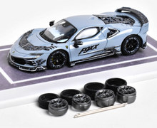 Load image into Gallery viewer, MJ 1:64 Gray Mansory F9XX Racing Sports Model Diecast Metal Car New Collection