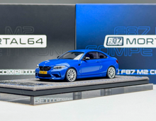 Load image into Gallery viewer, Mortal 1:64 Blue F87 M2 Coupe Sports Model Diecast Metal Car New Collection