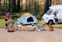 Load image into Gallery viewer, 1:64 Painted Figure Model Miniature Resin Diorama Camping Outdoor Picnic BBQ Toy Collection