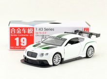 Load image into Gallery viewer, CCA 1:43 White Continental GT3 Racing Sports Model Toy Diecast Metal Car BN