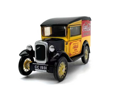 Load image into Gallery viewer, 1:76 Yellow Austin 7 Coke Classic Vintage Model Diecast Metal Car New Collection