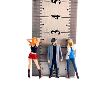 Load image into Gallery viewer, 1:64 Painted Figure Model Miniature Resin Diorama Sand Mini Skirt Lady Beard Man New