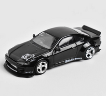 Load image into Gallery viewer, MINIGT 1:64 JDM Black Silvia S15 Rocket Bunny Sports Model Diecast Metal Car