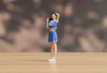 Load image into Gallery viewer, 1:64 Painted Figure Model Miniature Resin Diorama Sand Basketball Girl Baby Lady
