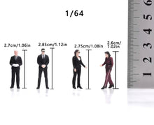 Load image into Gallery viewer, 1:64 Painted Figure Model Miniature Resin Diorama Toy Sand Bodyguard Security