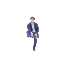Load image into Gallery viewer, 1:64 Painted Figure Model Miniature Resin Diorama Suit Man Businessman Sitting