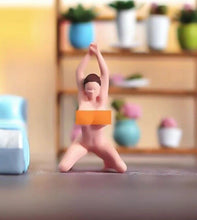 Load image into Gallery viewer, 1:64 Painted Figure Model Miniature Resin Diorama Sand Sexy Girl Lady Knee Man