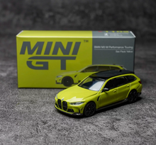 Load image into Gallery viewer, Minigt 1:64 Yellow M3 Touring Wagon Sports Model Diecast Metal Car New Collection