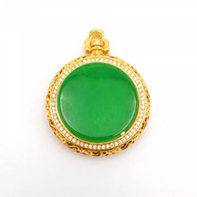 Load image into Gallery viewer, Nature Jade Pendant Necklace Gift Jewelry charm Blessing Lucky Elegant Green