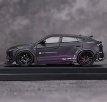 Load image into Gallery viewer, Flame 1:64 Black Purple URUS Widebody SUV Sports Model Diecast Metal Car New Collection