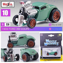 Load image into Gallery viewer, Maisto 1:64 1933 Green 3W Coupe Racing Sports Model Toy Diecast Metal Car BN