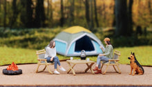 Load image into Gallery viewer, 1:64 Painted Figure Model Miniature Resin Diorama Camping Outdoor Picnic BBQ Toy Collection
