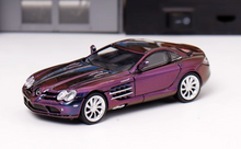 Load image into Gallery viewer, SW 1:64 Purple SLR McLaren Coupe Racing Sports Model Diecast Metal Car New Collect