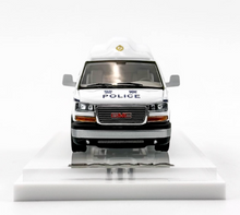 Load image into Gallery viewer, GOC 1:64 White Police GMC Savana Cutaway Van MPV Model Diecast Metal Car New Collection