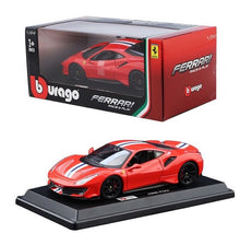 Load image into Gallery viewer, Bburago 1:24 488 Pista Racing Sports Model Toy Diecast Metal Car BN