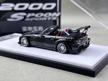Load image into Gallery viewer, MT 1:64 JDM Black S2000 Spoon Sports Convertible Model Diecast Metal Car New Collection