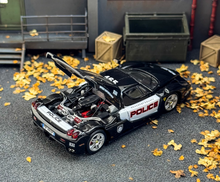 Load image into Gallery viewer, King 1:64 Black NFS Police Enzo Racing Sports Model Diecast Metal Car New Collection