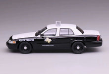 Load image into Gallery viewer, 1:64 596 TXPD Texas Patrol Police Crown Victoria CV Model Diecast Metal Car
