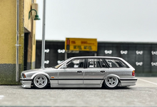 Load image into Gallery viewer, Mortal 1:64 Silver E34 Touring Wagon VIP Sports Model Diecast Metal Car New Collection