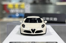 Load image into Gallery viewer, 1:64 CL Pearl White Romeo 4C Coupe Sports Model Diecast Resin Car New Collection