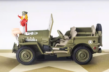 Load image into Gallery viewer, TM 1:64 Military Wellys MB Figure Model Diecast Metal Car New Collection