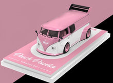 Load image into Gallery viewer, TM 1:64 Pink T1 992 GT3 RS Figure Flatbed Trailer Model Diecast Metal Car New Collection