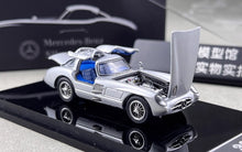 Load image into Gallery viewer, YS 1:64 Silver 300SLR Classic Sports Model Diecast Metal Car BN
