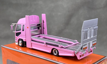 Load image into Gallery viewer, GCD 1:64 Pink Fuso Fighter Mk2 Double Deck Tow Model Diecast Metal Car New