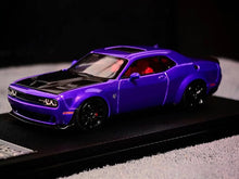 Load image into Gallery viewer, SH 1:64 Purple Carbon SRT Hellcat Muscle Sports Model Diecast Metal Car New Collection