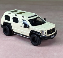 Load image into Gallery viewer, GCD 1:64 White US G Patton GX Armored SUV Model Diecast Metal Car New