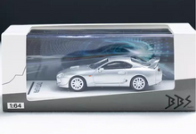 Load image into Gallery viewer, BBS 1:64 Silver JDM Supra A80 Coupe Racing Sports Model Diecast Metal Car New Collection