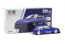 Load image into Gallery viewer, Poprace 1:64 Blue Civic EG6 SIR Pandem Hatchback Model Diecast Metal Car New Collection