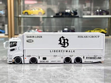 Load image into Gallery viewer, GCD 1:64 White LB Fuso Super Great Transport Truck Model Diecast Metal Car New Collection