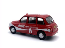 Load image into Gallery viewer, 1:76 Red Coke TX4 UK Taxi Classic Vintage Model Diecast Metal Car New Collection