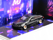 Load image into Gallery viewer, MJ 1:64 HEC Black Silver CLS 63 VIP Wagon Sports Model Diecast Metal Car New Collection
