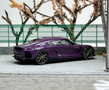 Load image into Gallery viewer, JEC 1:64 Blue Carbon Gemera Super Racing Sports Model Diecast Metal Car New Collection