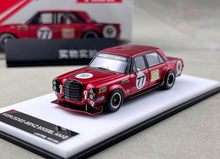 Load image into Gallery viewer, SW 1:64 Red 300SEL #77 Widebody Sedan Sports Model Diecast Metal Car New Collection