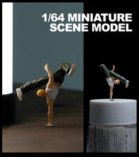 Load image into Gallery viewer, 1:64 Painted Figure Mini Model Miniature Car Scenes Resin B Hip Hop Breaking Boy
